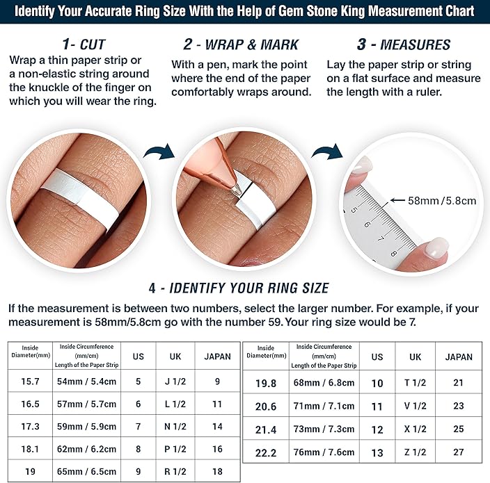 Gem Stone King 10K White Gold 6MM Heart Shape Gemstone Birthstone and White Diamond Irish Celtic Claddagh Engagement Ring | Gold Ring For Women | Available In Size 5, 6, 7, 8, 9