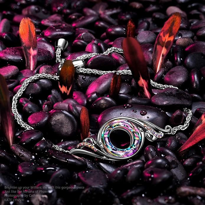 Kate Lynn ♥ Rise From the Ashes Phoenix Bracelet Made with Crystals from Austria, Adjustable Slider Bracelet for Women, Packaged with Jewelry Box, Birthday Gift for Women, Symbol of Luck and Renewal