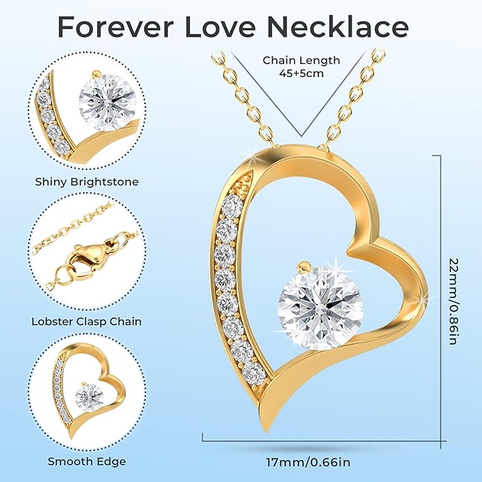 To My Beautiful Wife Necklace Hot Doe Forever Love Jewelry From Lover Husband to Beautiful Woman
