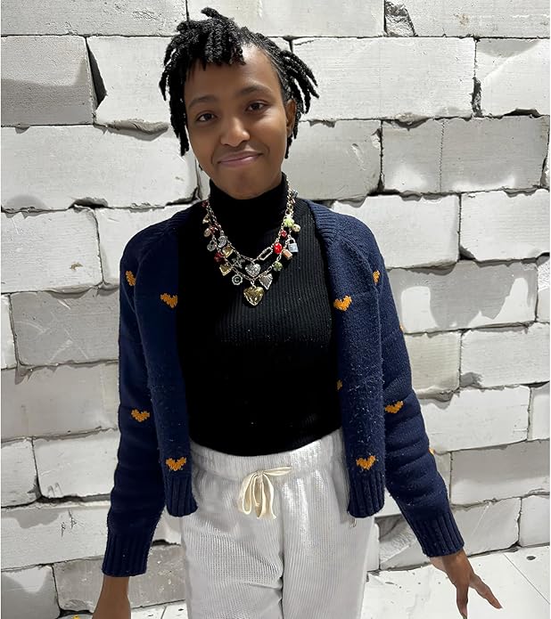 Chunky Retro Heart Necklace for Women Antique Layer Beach Ocean Moon Stars Western Boho Charm Necklaces Retro Link Chain Jewelry