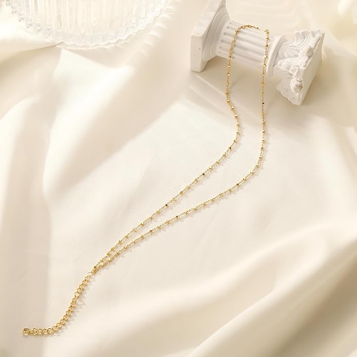 Ritach Ankle Bracelets for Women - Stainless Steel Silver/Gold Anklets for Women Waterproof Layered Cuban Link Figaro Chain Heart Anklets Set Summer Beach Jewelry Gifts