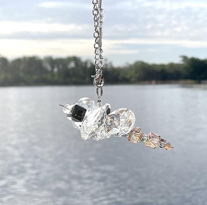 Dragonfly Gift - Crystal Dragonfly Charm - Rainbow Maker - Prism Suncatcher for Garden, Home, Car and Window Decor - Gifts for Mom and Grandma