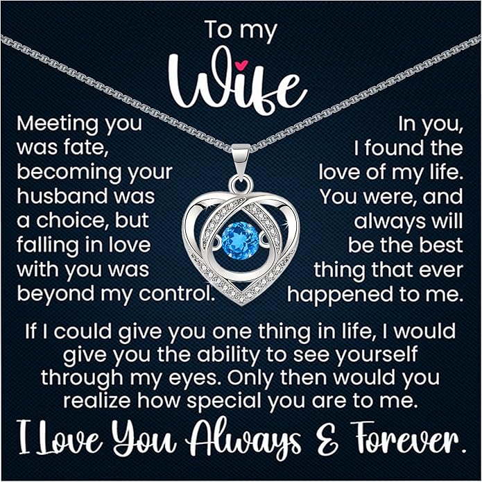 Wife Necklace for Her|soulmate Anniversary or Birthday Gift From Husband| Mother's Day or Valentine's Day Pendant Jewelry for Hot Doe