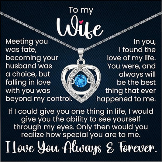 Wife Necklace for Her|soulmate Anniversary or Birthday Gift From Husband| Mother's Day or Valentine's Day Pendant Jewelry for Hot Doe