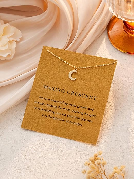 Baydurcan Dainty Gold Necklace for women - 14K Gold Plated Pendant Necklaces Gifts for Friends Sister Mother, Birthday, Christmas, Graduation, Inspirational Gifts