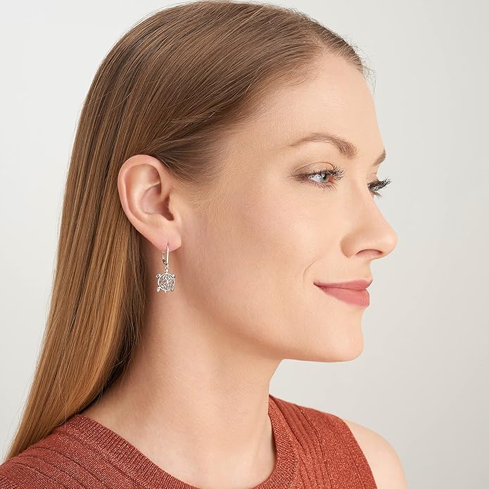 MORGAN & PAIGE .925 Sterling Silver Oxidized Celtic Knot Dangle Earrings for Women - Irish Intricate Leverback or French Wire Hook Hypoallergenic Sterling Silver Earrings, Jewelry for Her