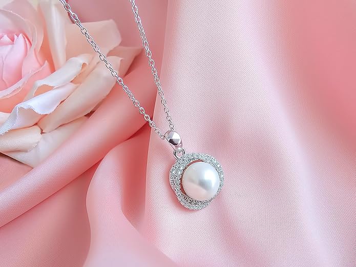 Gifts For Wife Wedding Anniversary - mothers day gifts for wife - AAA+ Real Pearl Necklaces For Women (18k Gold Platting 925 Sterling Silver) mothers necklace ideas Birthday Freshwater Pearl Necklace