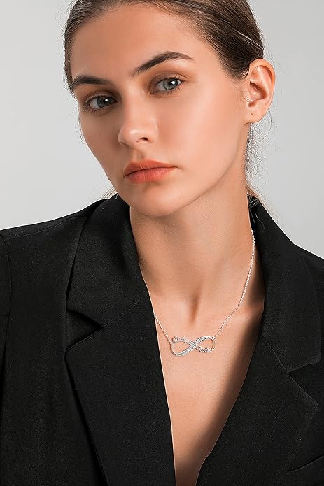 Custom Name Necklace - 925 Sterling Silver & 316 Stainless Steel, 14 Fonts & Multi-Language Options, 4 Colors, 5 Chain Styles, Personalized Gift with Premium Box