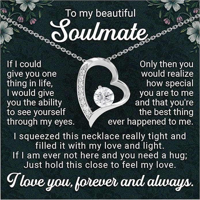 To My Beautiful Wife Necklace Hot Doe Forever Love Jewelry From Lover Husband to Beautiful Woman