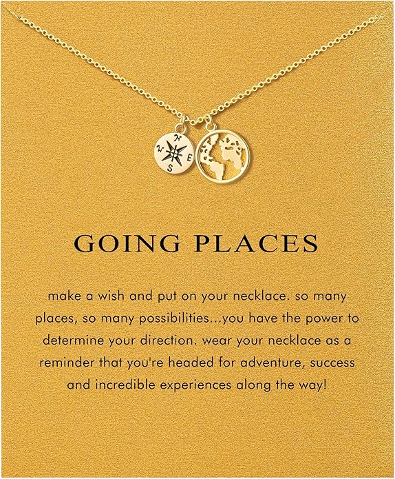 Baydurcan Dainty Gold Necklace for women - 14K Gold Plated Pendant Necklaces Gifts for Friends Sister Mother, Birthday, Christmas, Graduation, Inspirational Gifts