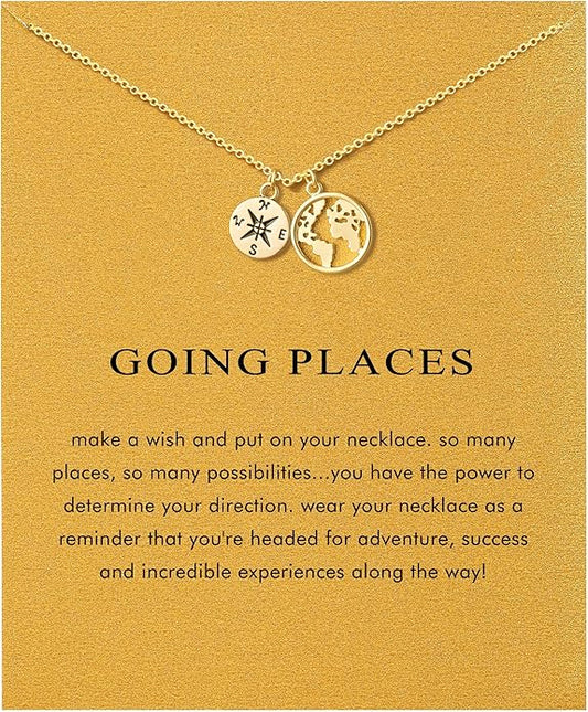 Baydurcan Dainty Gold Necklace for women - 14K Gold Plated Pendant Necklaces Gifts for Friends Sister Mother, Birthday, Christmas, Graduation, Inspirational Gifts