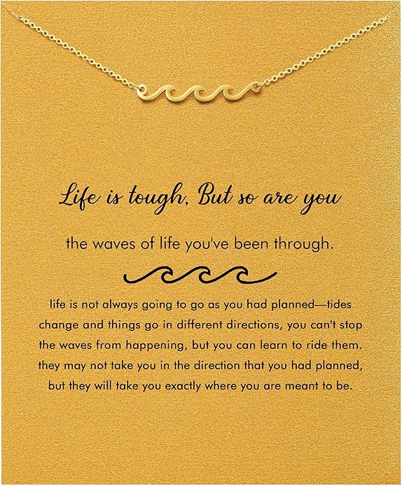 Baydurcan Dainty Gold Necklace for women - 14K Gold Plated Pendant Necklaces Gifts for Friends Sister Mother, Birthday, Christmas, Graduation, Inspirational Gifts